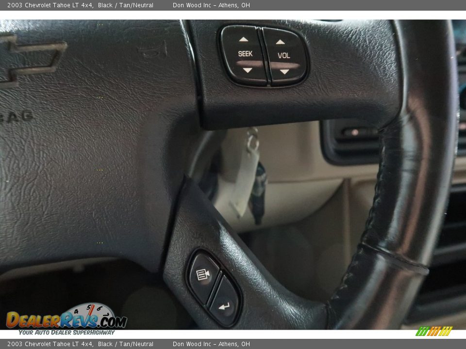 2003 Chevrolet Tahoe LT 4x4 Black / Tan/Neutral Photo #31