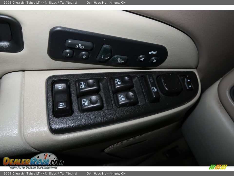 2003 Chevrolet Tahoe LT 4x4 Black / Tan/Neutral Photo #34