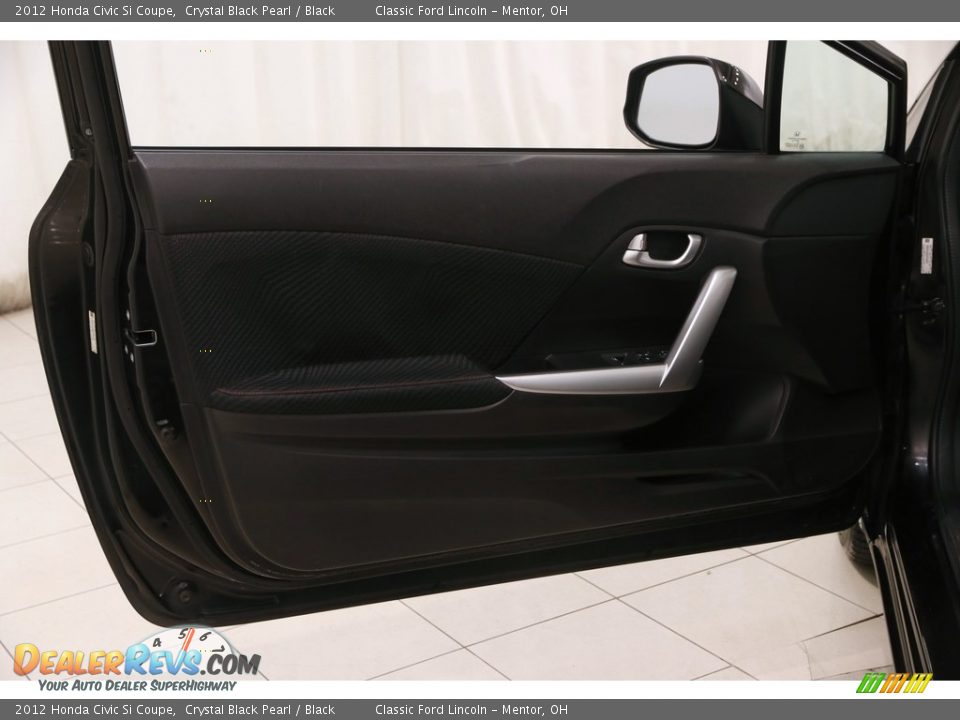 2012 Honda Civic Si Coupe Crystal Black Pearl / Black Photo #4