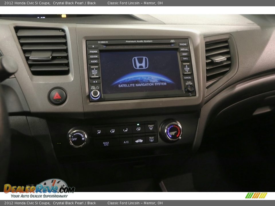 2012 Honda Civic Si Coupe Crystal Black Pearl / Black Photo #13