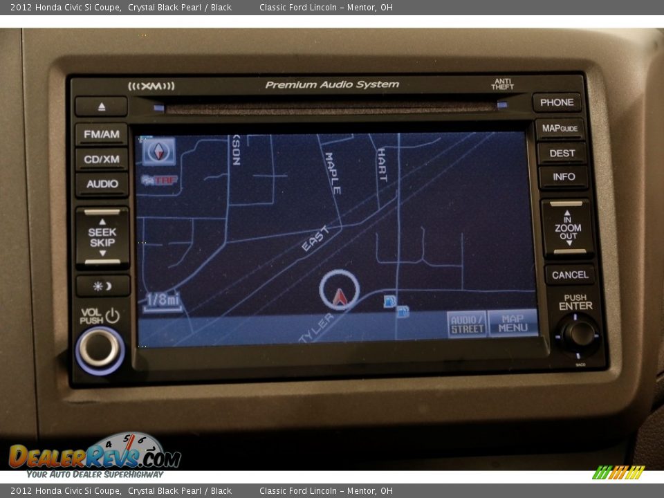 2012 Honda Civic Si Coupe Crystal Black Pearl / Black Photo #14