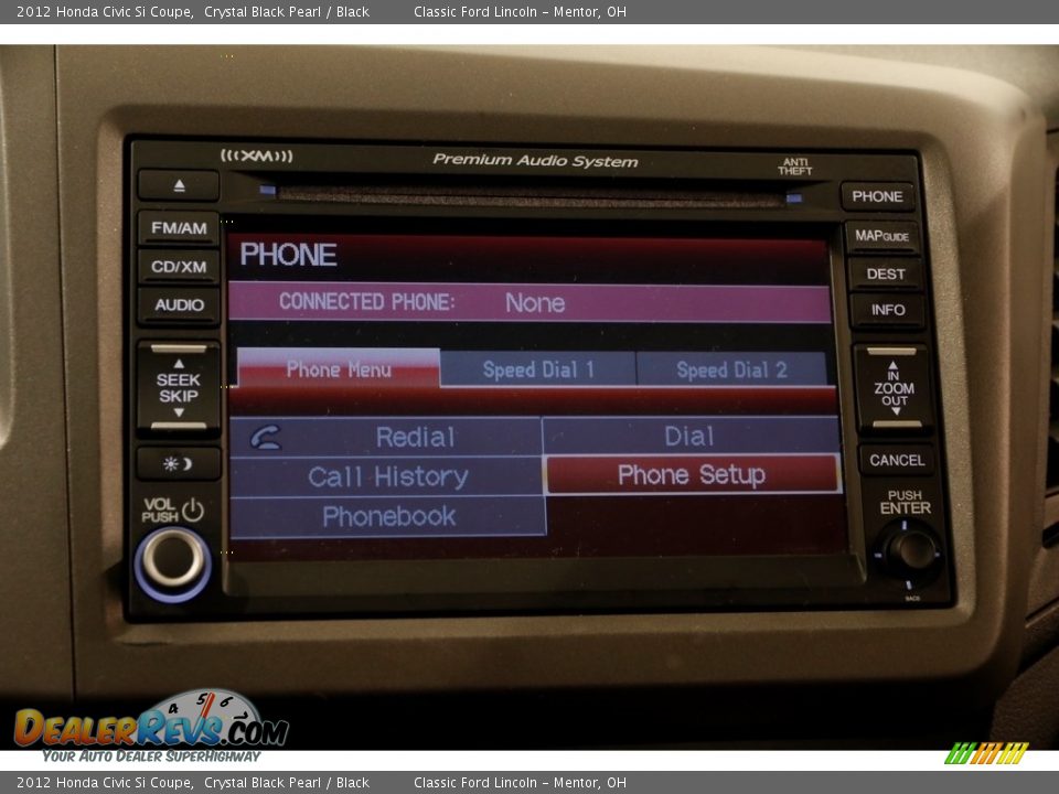 2012 Honda Civic Si Coupe Crystal Black Pearl / Black Photo #16