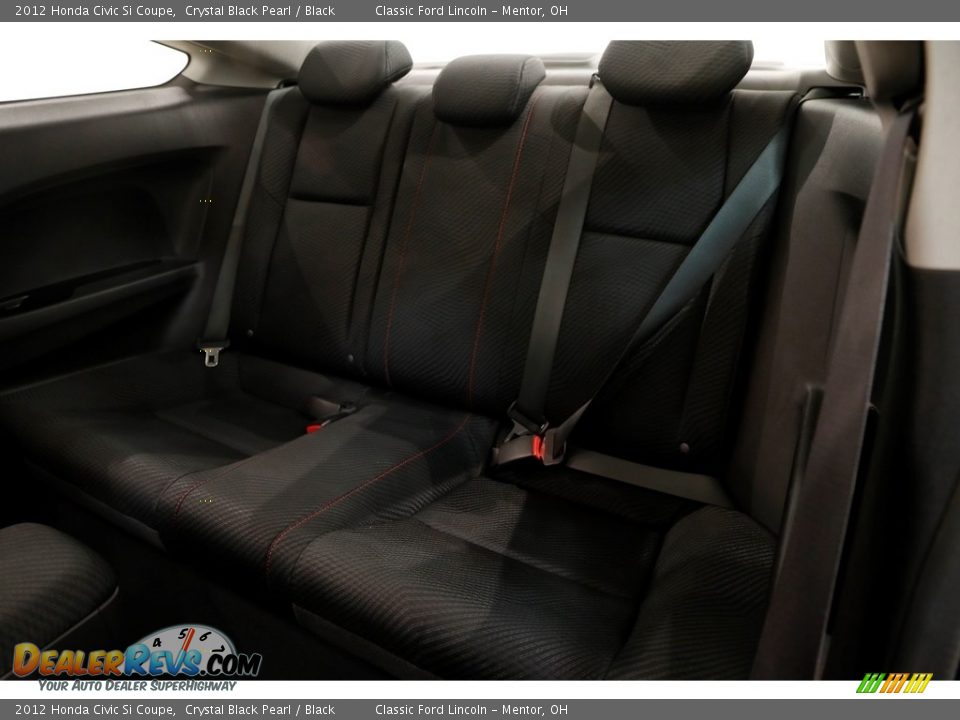 2012 Honda Civic Si Coupe Crystal Black Pearl / Black Photo #21