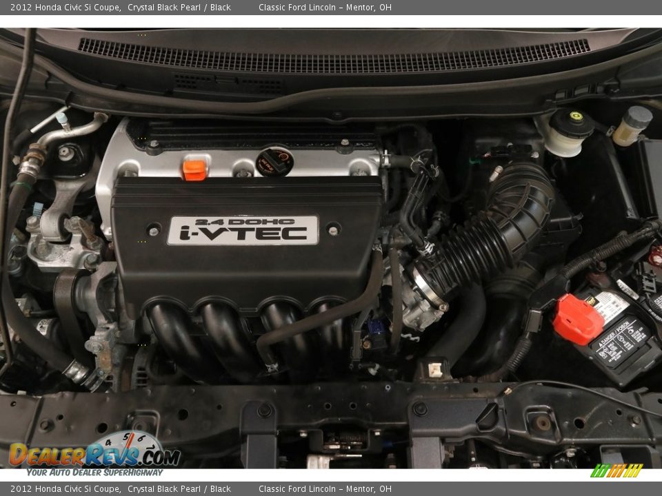 2012 Honda Civic Si Coupe Crystal Black Pearl / Black Photo #23
