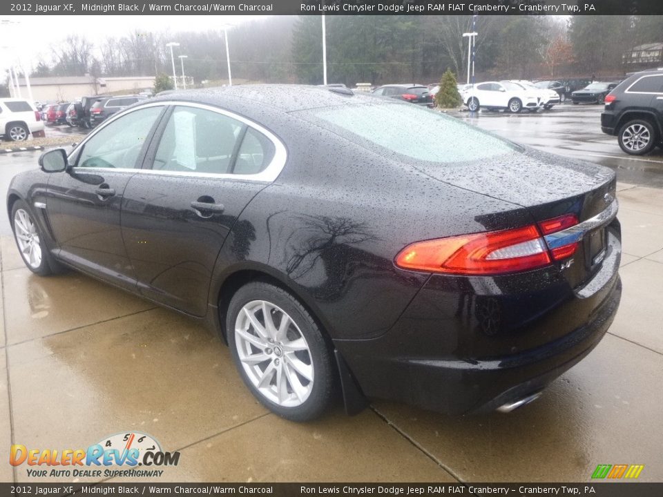 2012 Jaguar XF Midnight Black / Warm Charcoal/Warm Charcoal Photo #3