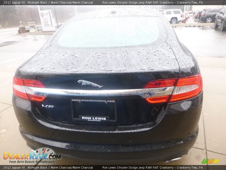 2012 Jaguar XF Midnight Black / Warm Charcoal/Warm Charcoal Photo #4