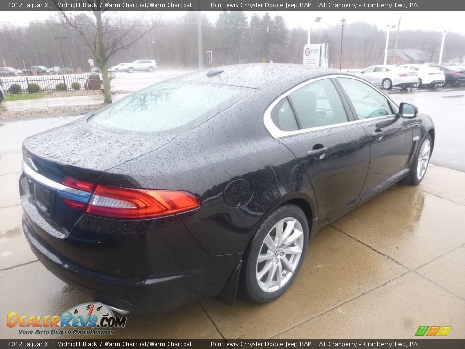 2012 Jaguar XF Midnight Black / Warm Charcoal/Warm Charcoal Photo #5