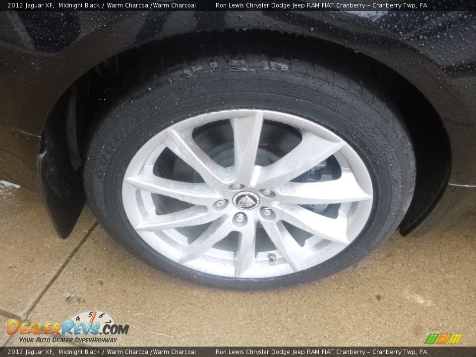 2012 Jaguar XF Midnight Black / Warm Charcoal/Warm Charcoal Photo #6