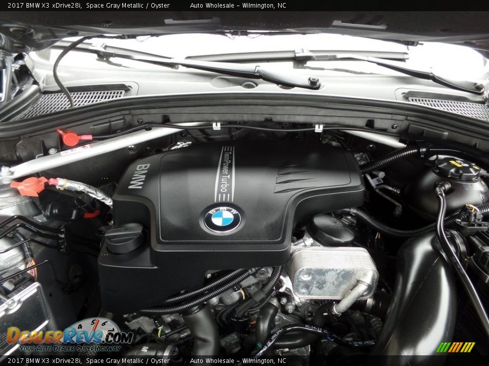 2017 BMW X3 xDrive28i Space Gray Metallic / Oyster Photo #6