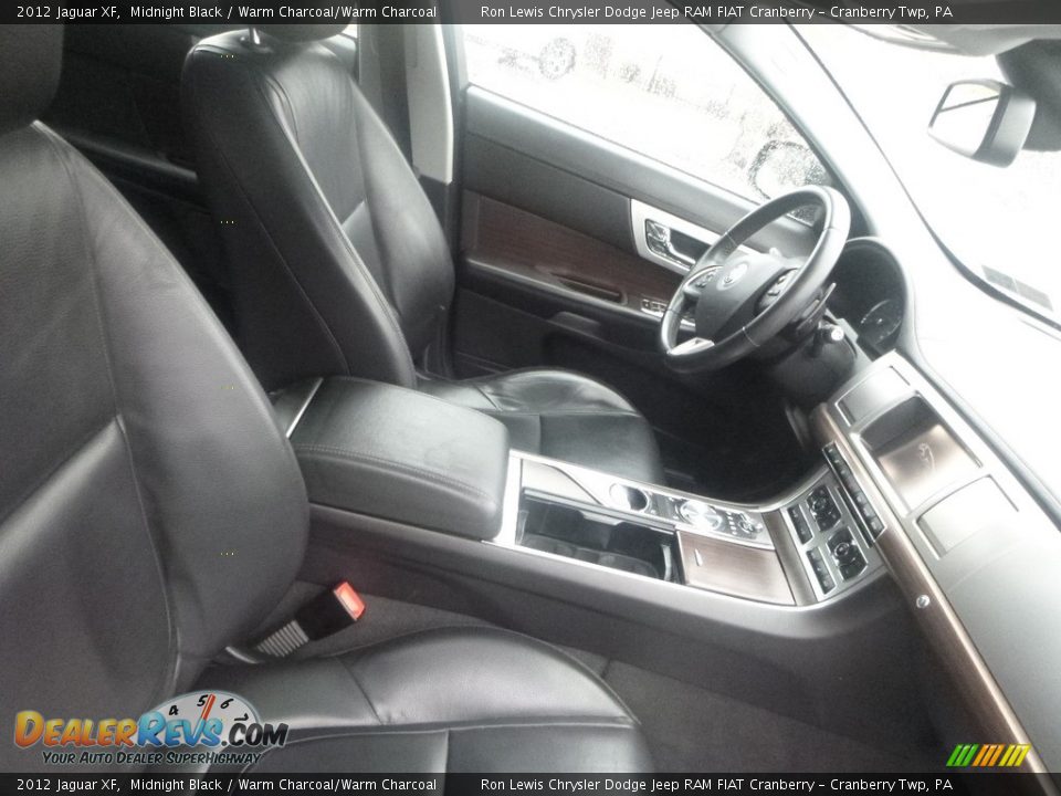 2012 Jaguar XF Midnight Black / Warm Charcoal/Warm Charcoal Photo #8