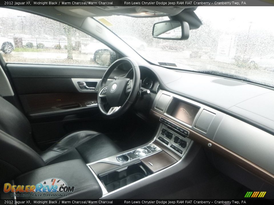 2012 Jaguar XF Midnight Black / Warm Charcoal/Warm Charcoal Photo #9