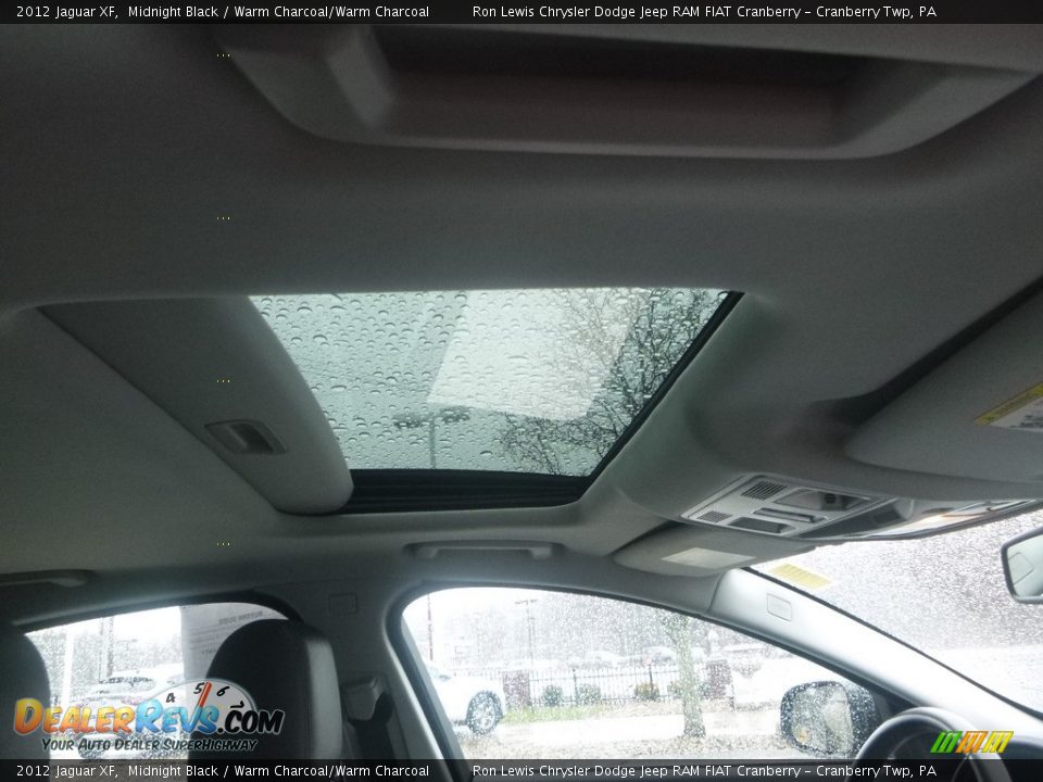 2012 Jaguar XF Midnight Black / Warm Charcoal/Warm Charcoal Photo #10