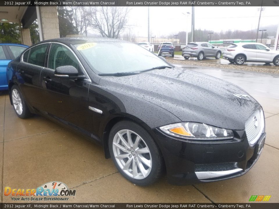 2012 Jaguar XF Midnight Black / Warm Charcoal/Warm Charcoal Photo #11