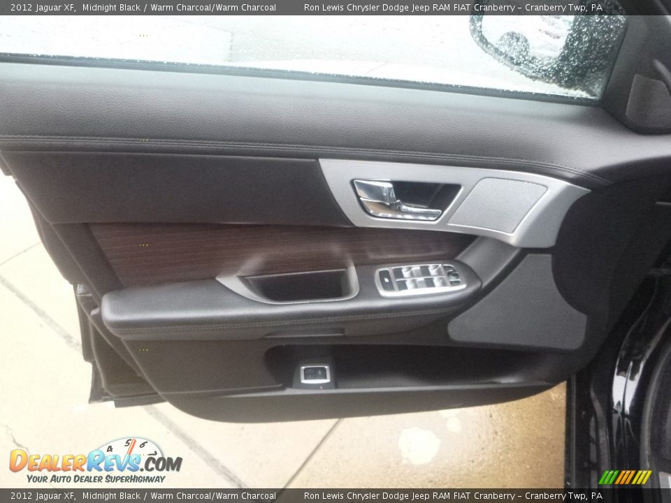 2012 Jaguar XF Midnight Black / Warm Charcoal/Warm Charcoal Photo #13