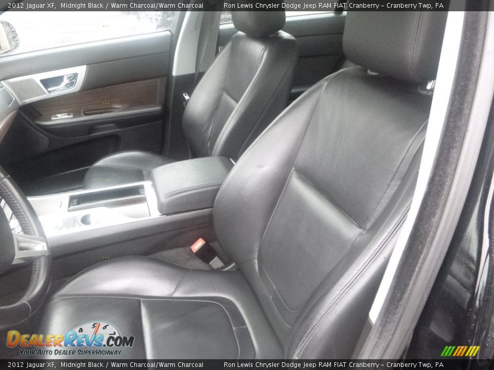 2012 Jaguar XF Midnight Black / Warm Charcoal/Warm Charcoal Photo #14