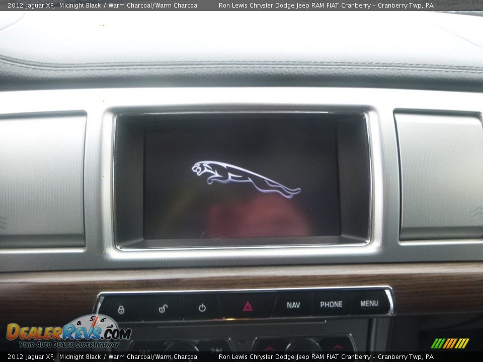 2012 Jaguar XF Midnight Black / Warm Charcoal/Warm Charcoal Photo #16