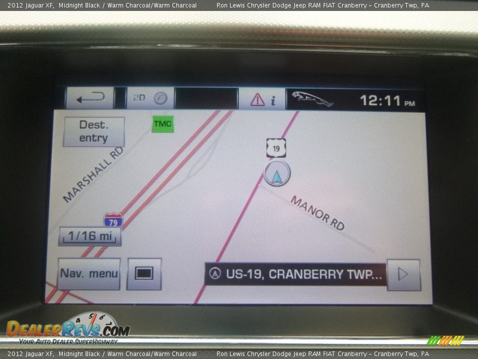 2012 Jaguar XF Midnight Black / Warm Charcoal/Warm Charcoal Photo #17