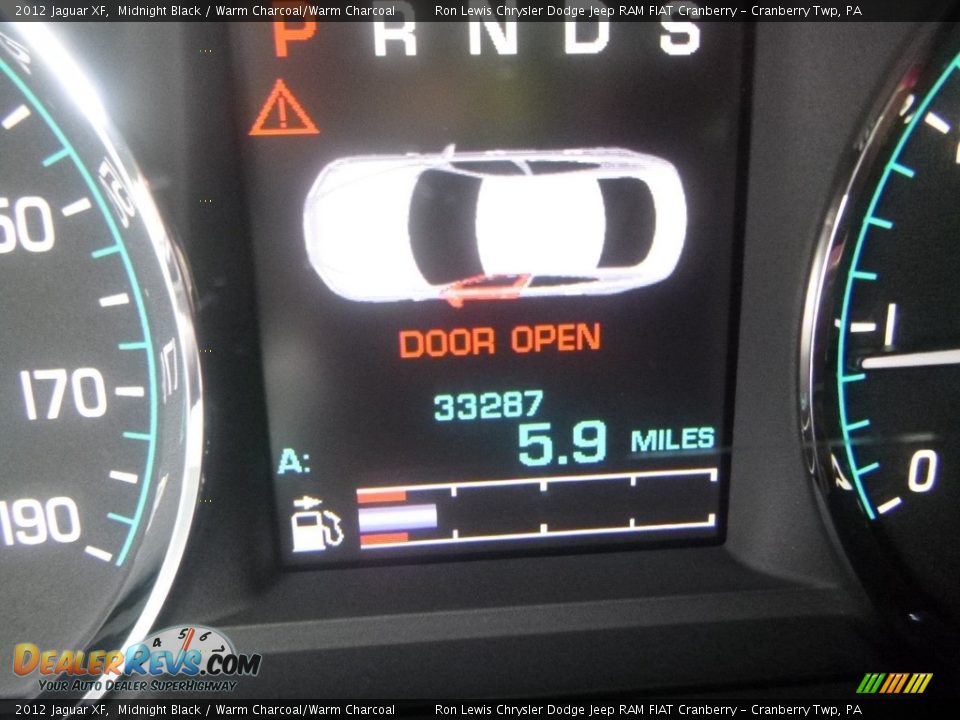 2012 Jaguar XF Midnight Black / Warm Charcoal/Warm Charcoal Photo #18