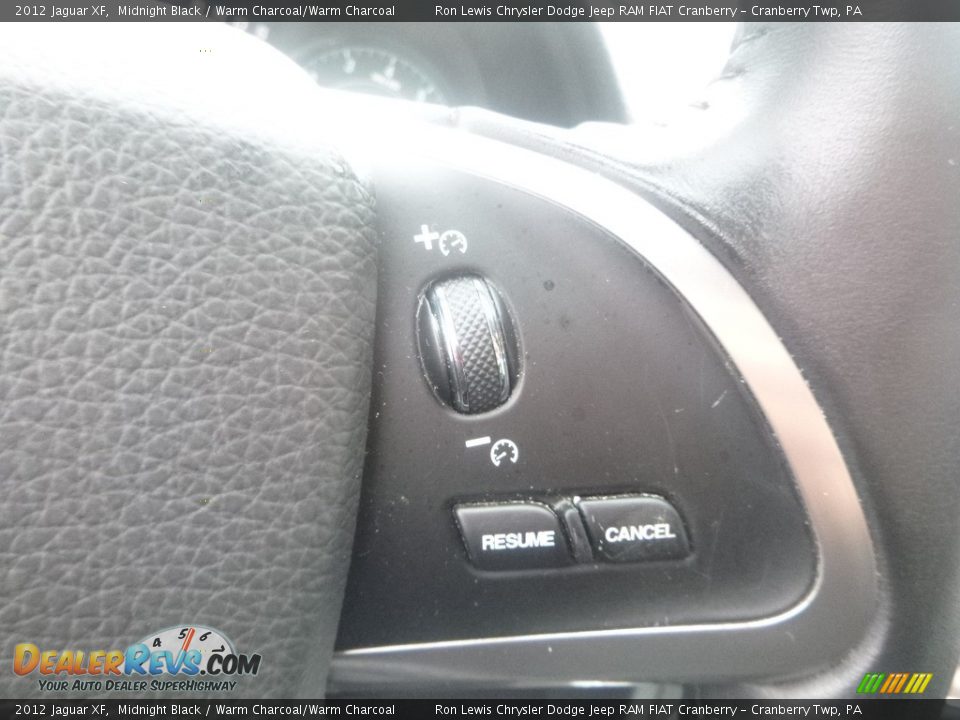 2012 Jaguar XF Midnight Black / Warm Charcoal/Warm Charcoal Photo #19
