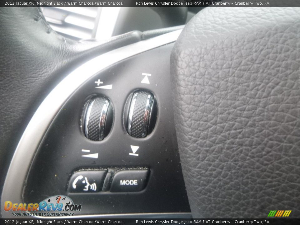 2012 Jaguar XF Midnight Black / Warm Charcoal/Warm Charcoal Photo #20