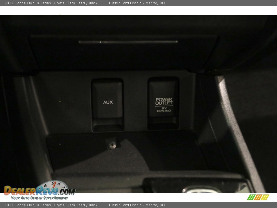 2013 Honda Civic LX Sedan Crystal Black Pearl / Black Photo #15
