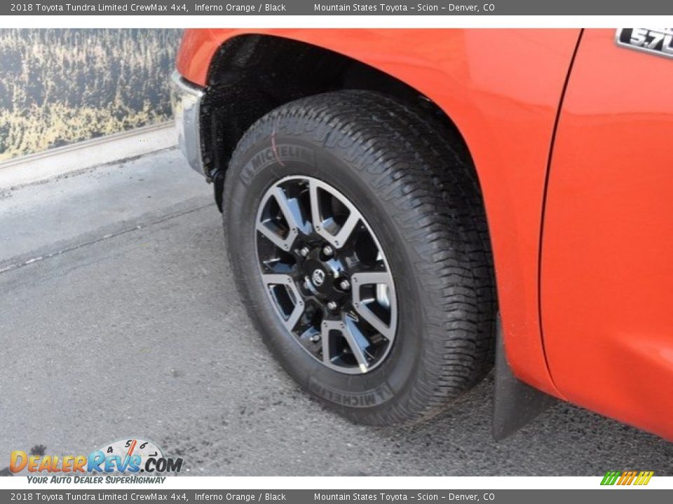 2018 Toyota Tundra Limited CrewMax 4x4 Inferno Orange / Black Photo #26
