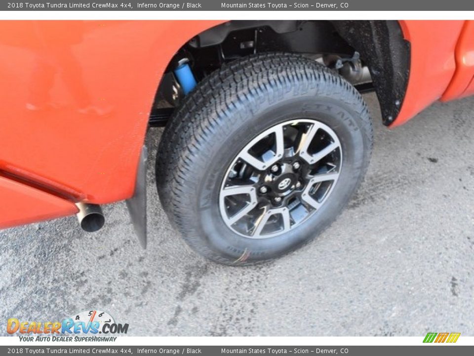 2018 Toyota Tundra Limited CrewMax 4x4 Inferno Orange / Black Photo #28