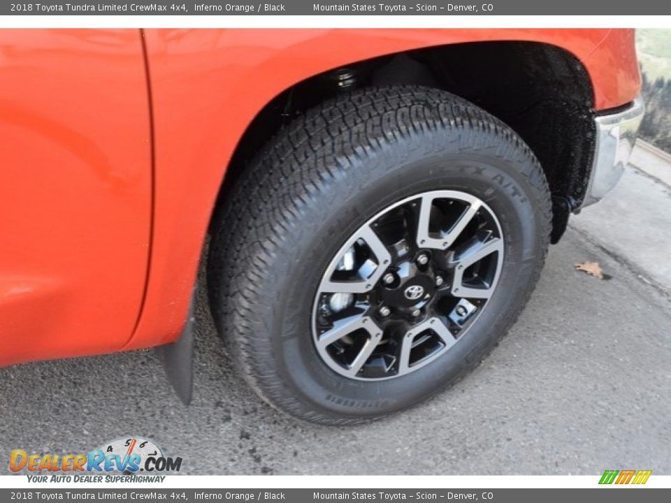2018 Toyota Tundra Limited CrewMax 4x4 Inferno Orange / Black Photo #29
