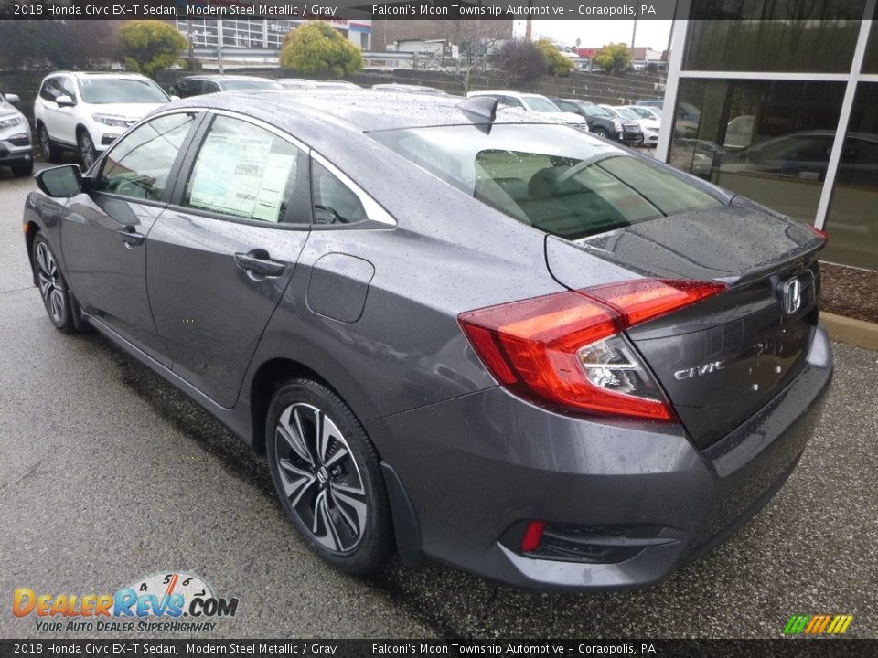 2018 Honda Civic EX-T Sedan Modern Steel Metallic / Gray Photo #2