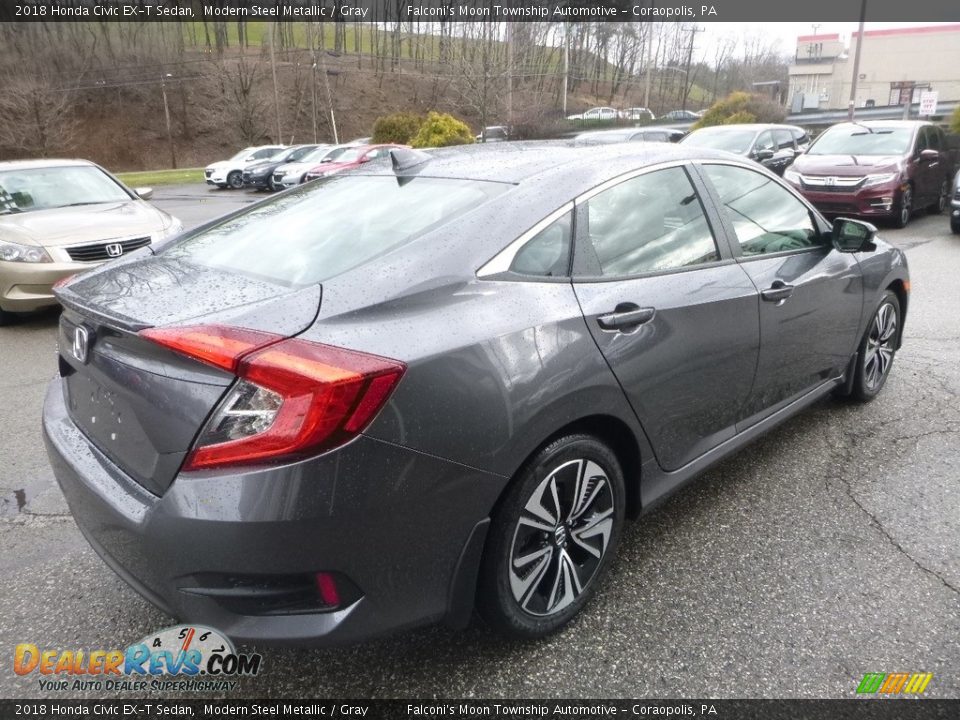 2018 Honda Civic EX-T Sedan Modern Steel Metallic / Gray Photo #4