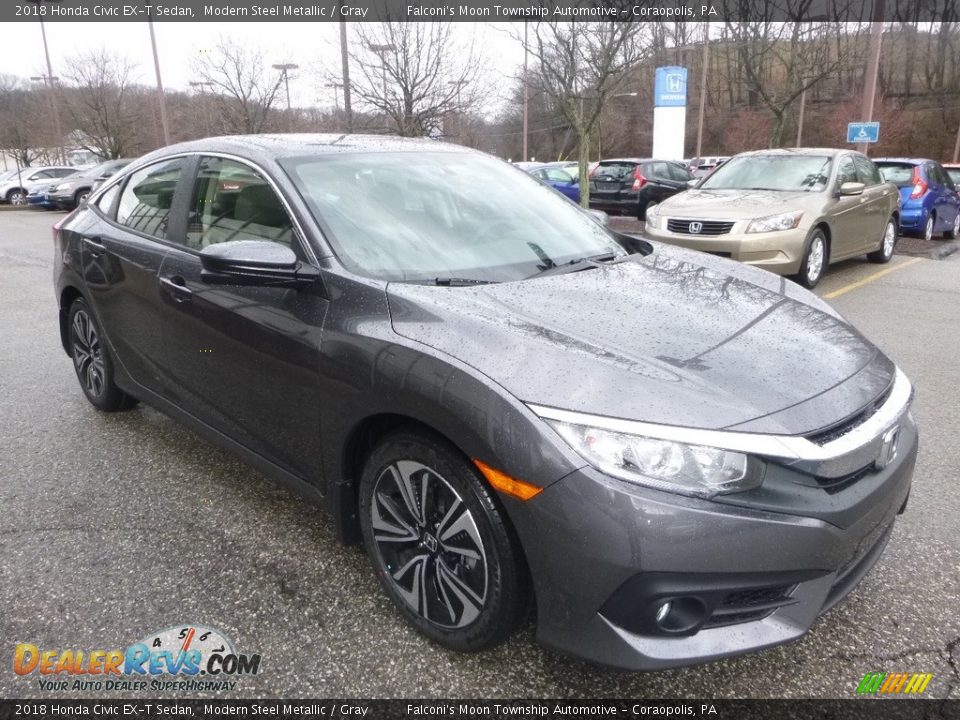 2018 Honda Civic EX-T Sedan Modern Steel Metallic / Gray Photo #5