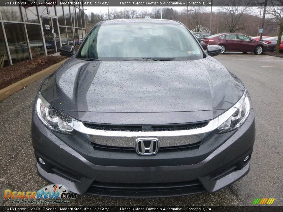 2018 Honda Civic EX-T Sedan Modern Steel Metallic / Gray Photo #6