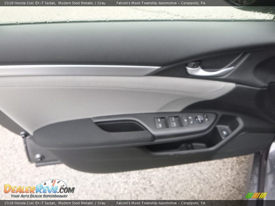 2018 Honda Civic EX-T Sedan Modern Steel Metallic / Gray Photo #11
