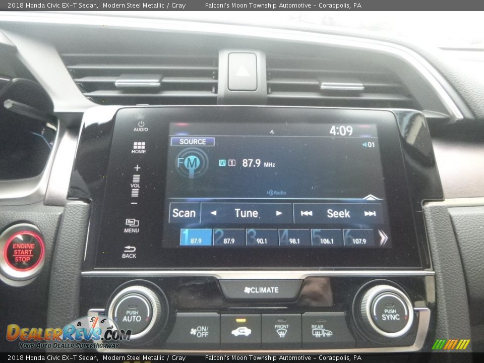 2018 Honda Civic EX-T Sedan Modern Steel Metallic / Gray Photo #14