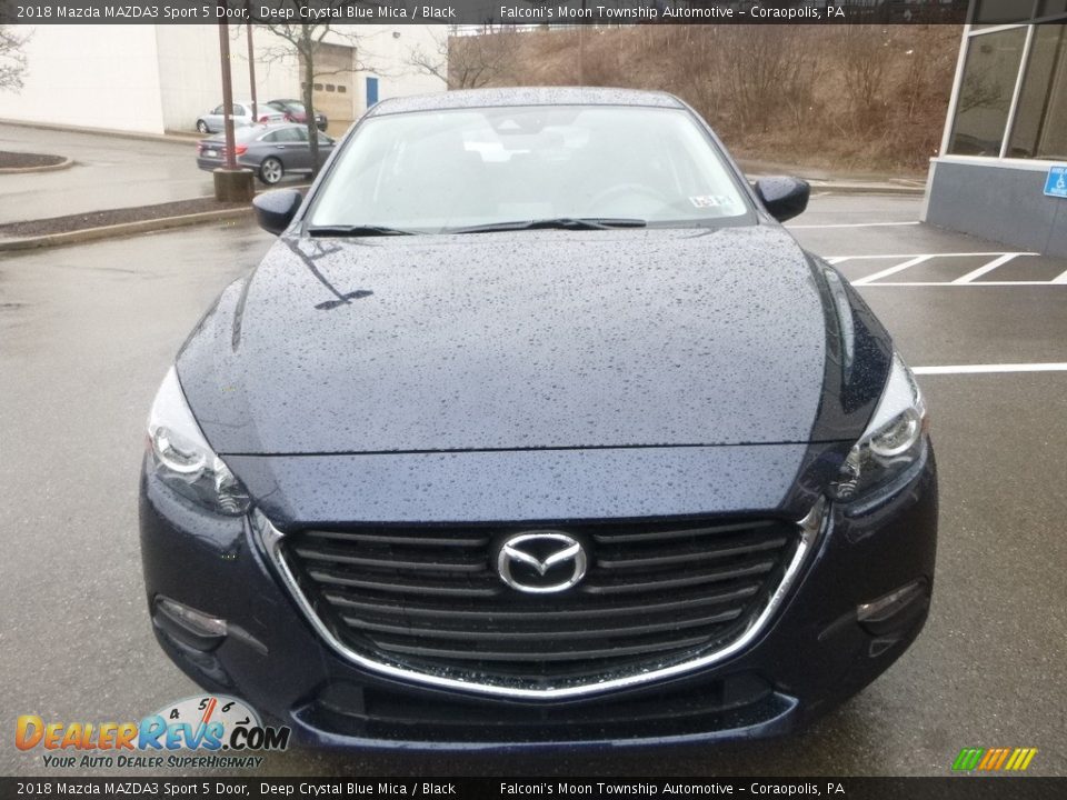 2018 Mazda MAZDA3 Sport 5 Door Deep Crystal Blue Mica / Black Photo #4