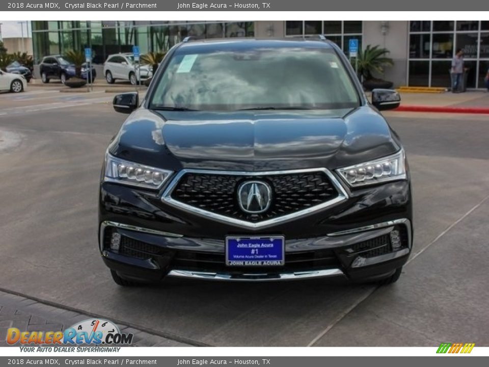 2018 Acura MDX Crystal Black Pearl / Parchment Photo #2