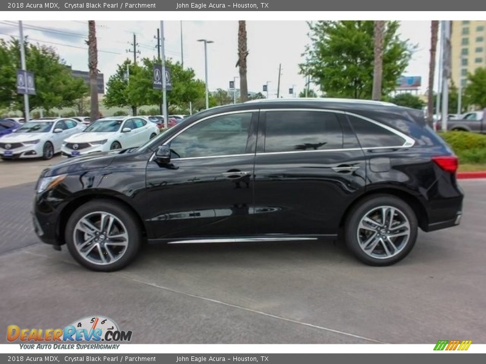2018 Acura MDX Crystal Black Pearl / Parchment Photo #4