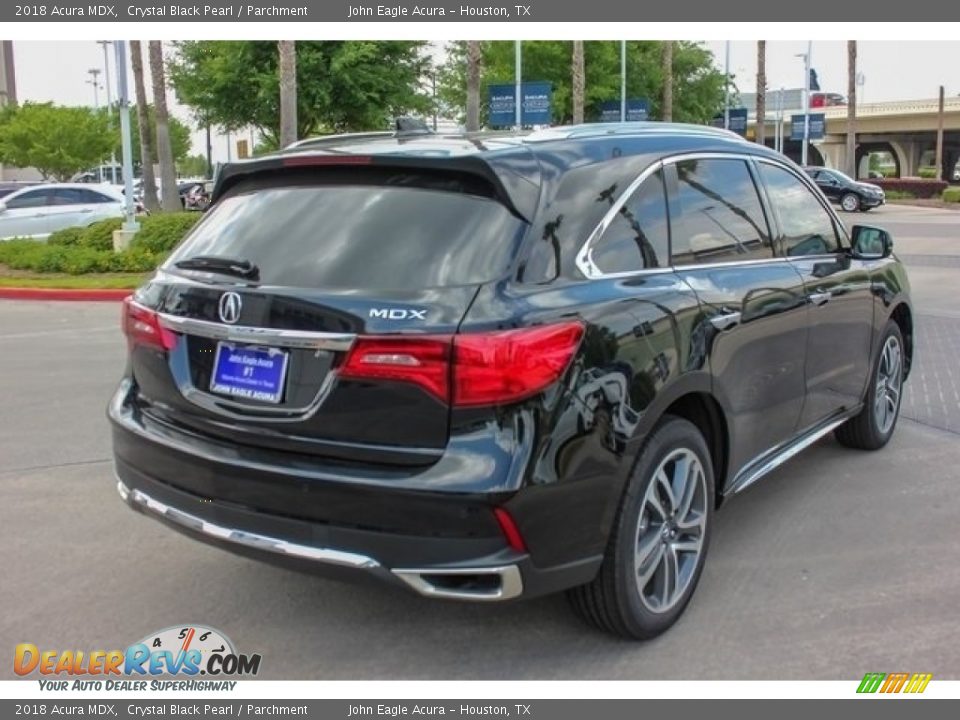 2018 Acura MDX Crystal Black Pearl / Parchment Photo #7