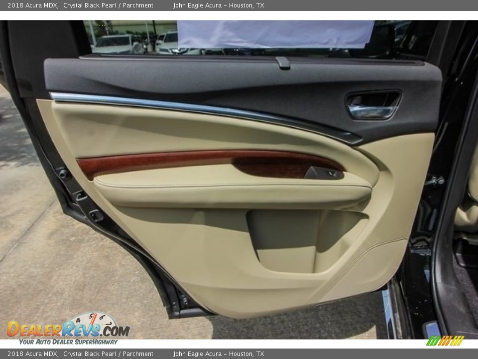 2018 Acura MDX Crystal Black Pearl / Parchment Photo #17