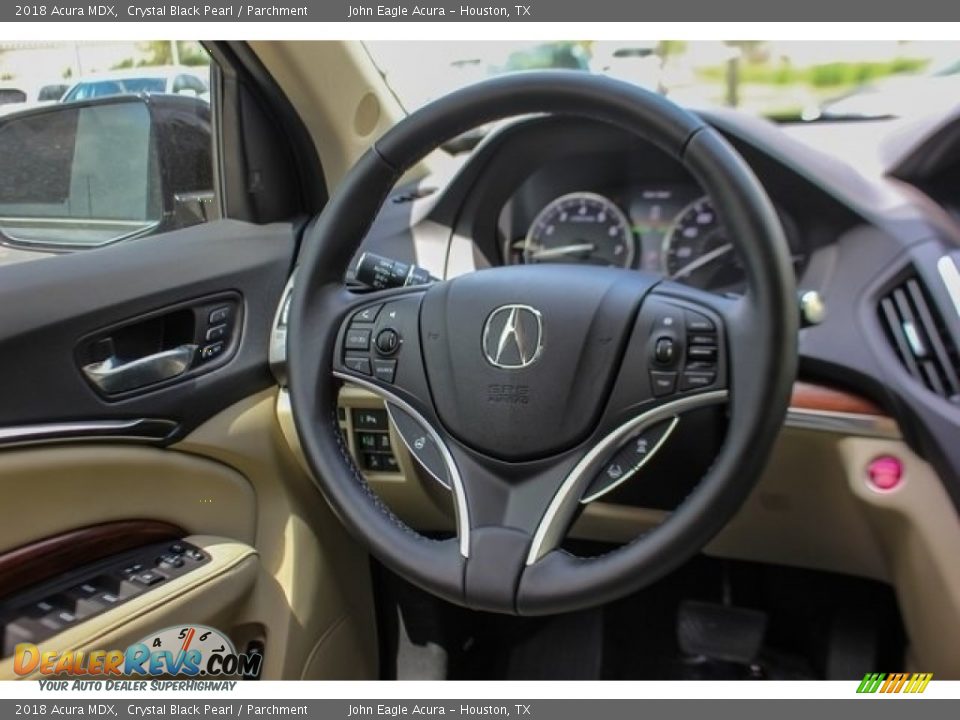 2018 Acura MDX Crystal Black Pearl / Parchment Photo #29