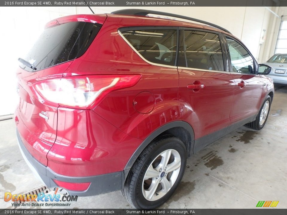 2016 Ford Escape SE 4WD Ruby Red Metallic / Charcoal Black Photo #2