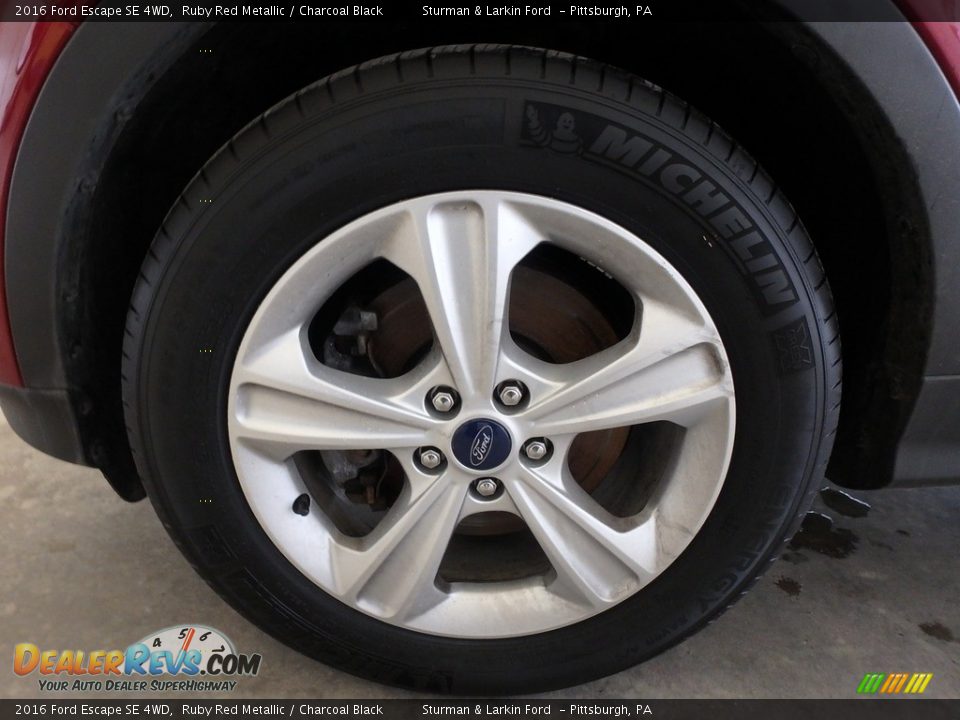 2016 Ford Escape SE 4WD Ruby Red Metallic / Charcoal Black Photo #6