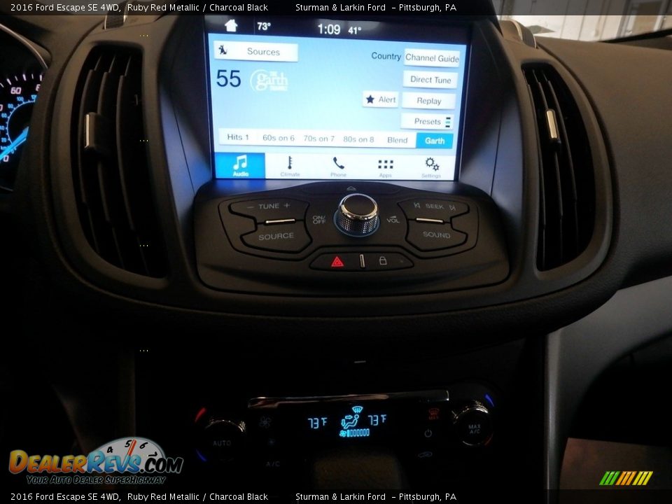 2016 Ford Escape SE 4WD Ruby Red Metallic / Charcoal Black Photo #14