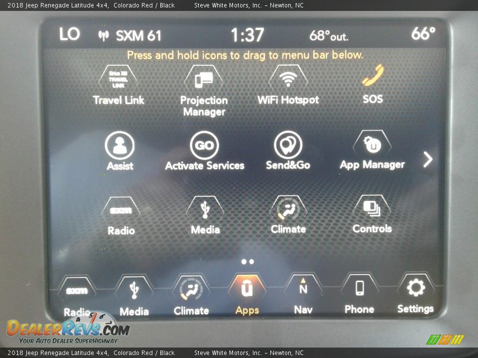 2018 Jeep Renegade Latitude 4x4 Colorado Red / Black Photo #24