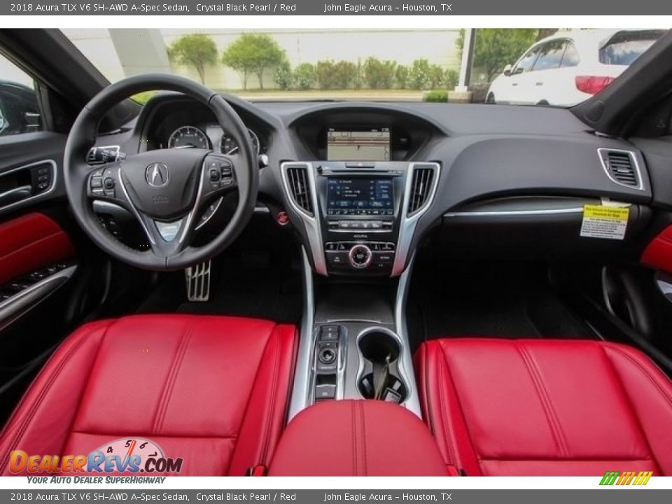 Red Interior - 2018 Acura TLX V6 SH-AWD A-Spec Sedan Photo #9