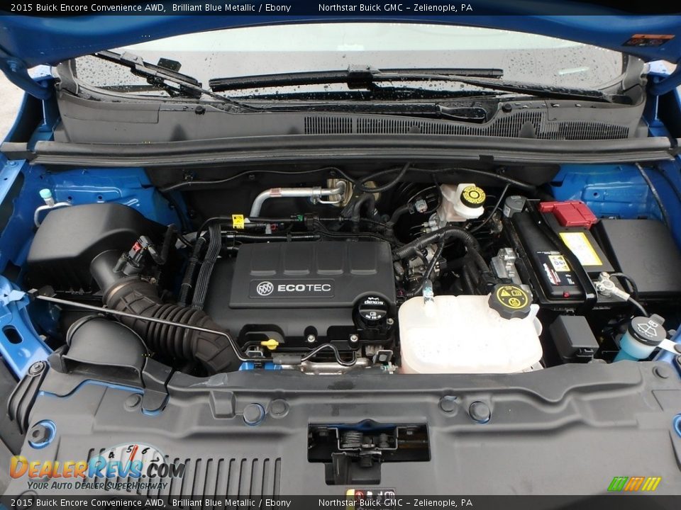 2015 Buick Encore Convenience AWD Brilliant Blue Metallic / Ebony Photo #3