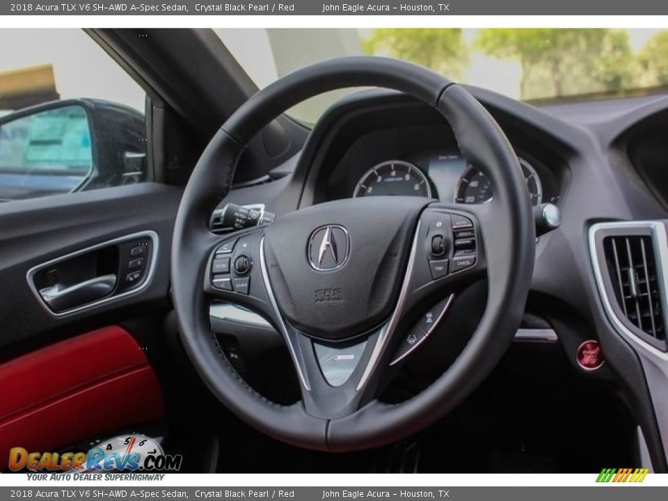 2018 Acura TLX V6 SH-AWD A-Spec Sedan Steering Wheel Photo #27