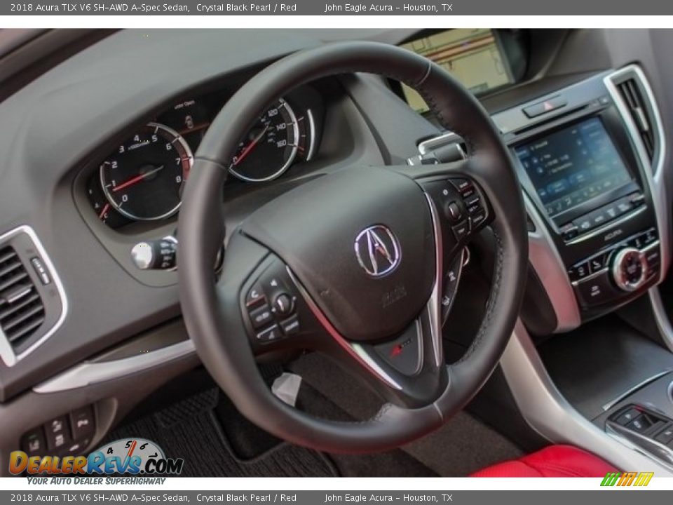 2018 Acura TLX V6 SH-AWD A-Spec Sedan Steering Wheel Photo #32