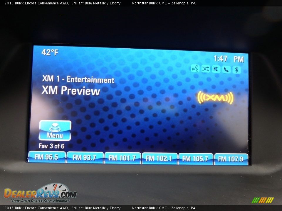 2015 Buick Encore Convenience AWD Brilliant Blue Metallic / Ebony Photo #28