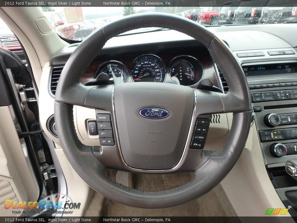 2012 Ford Taurus SEL Ingot Silver / Light Stone Photo #25